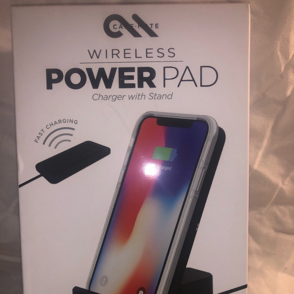 Power pad wireless charger with stand new